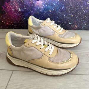 Madewell Kickoff Trainers White Gray Suede Canvas Sneakers Women’s Sz 5 MWL